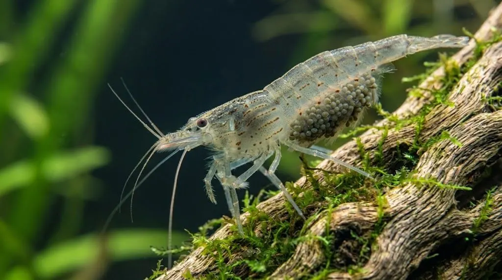 featured image amano shrimp carrying eggs